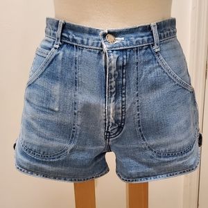 Size 2 Vintage altered Brittania jean shorts.